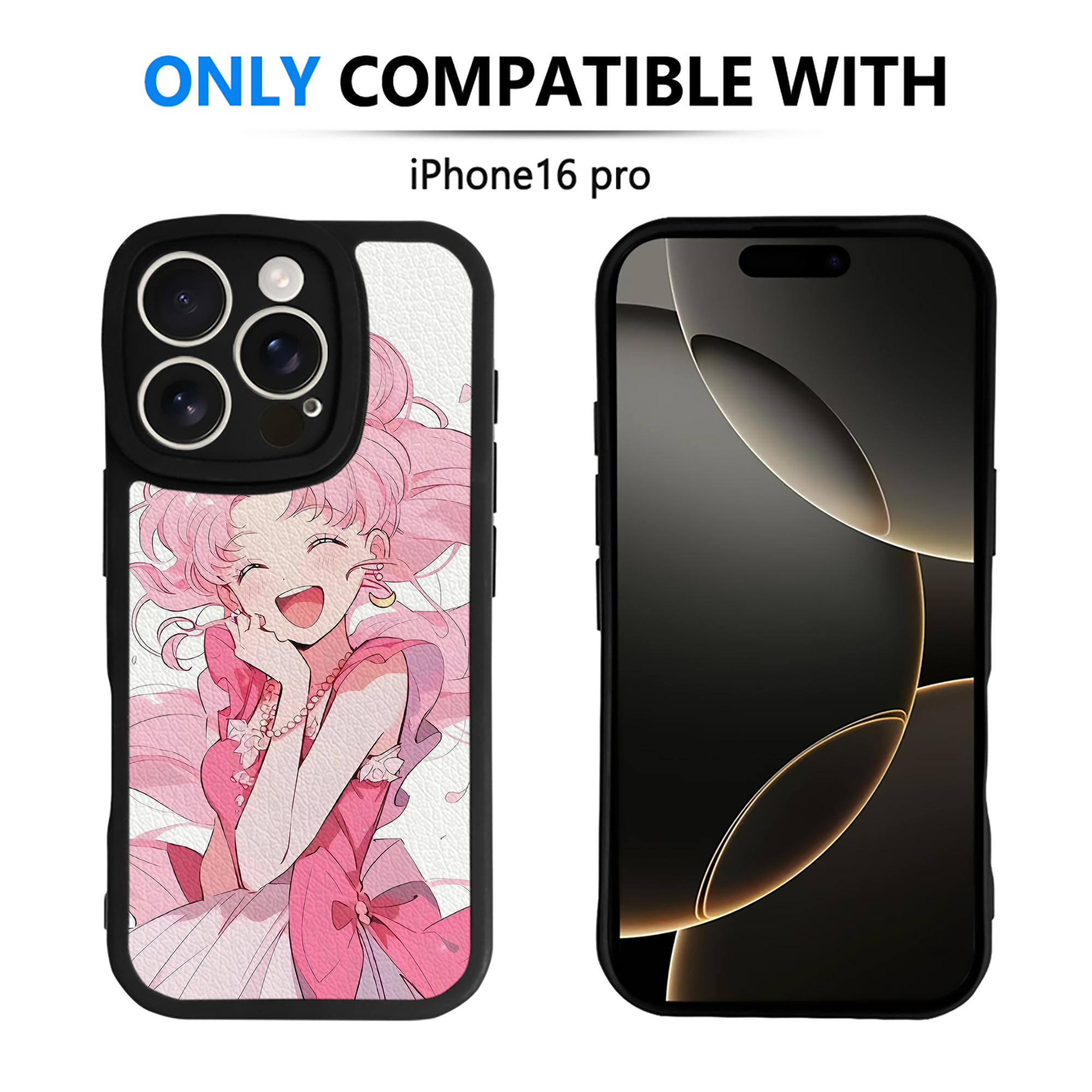 （画像用） 美少女戦士セーラームーン Sailor Moon 【iPhone 16シリーズ対応】シリコンスマホケース（レザー調） 材質：シリコン